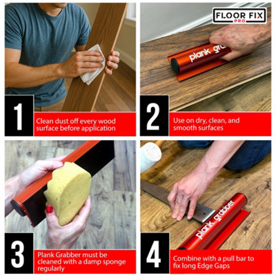 Heavy Duty Bodenlücken-Fixer - Laminat Reparaturwerkzeug Mit Saugnapf Für Parkett, Fliesen Und Laminat