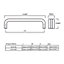 Plank Hardware ALVA Tubular D-Bar 228mm Handle - Brass