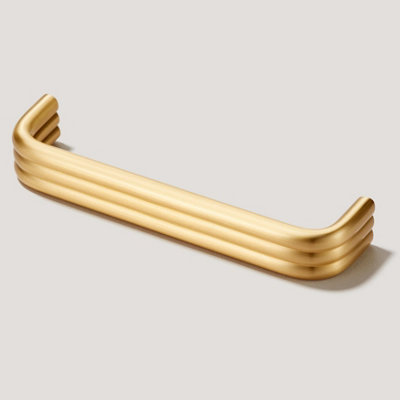 Plank Hardware ALVA Tubular D-Bar Handle - 136mm - Brass