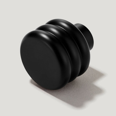 Plank Hardware ALVA Tubular Knob - Black