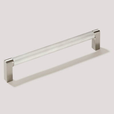 Plank Hardware BECKER Grooved D-Bar Handle - 170mm - Stainless Steel