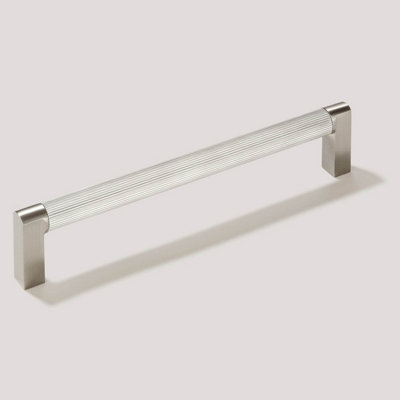 Plank Hardware BECKER Grooved D-Bar Handle - Stainless Steel