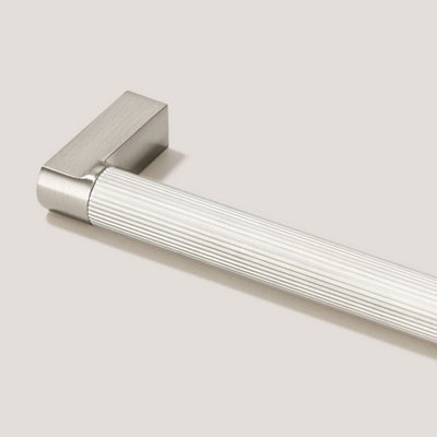 Plank Hardware BECKER Grooved D-Bar Handle - Stainless Steel