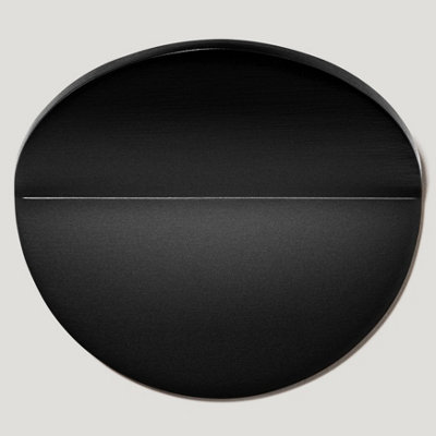 Plank Hardware FOLD Round Front Mounted Handle - 70mm - Black