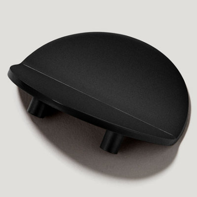 Plank Hardware FOLD Round Front Mounted Handle - 70mm - Black