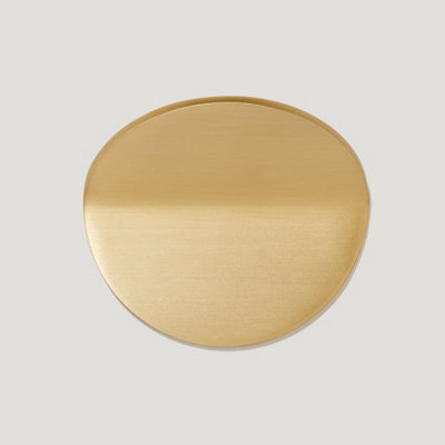 Plank Hardware FOLD Round Front Mounted Handle - 70mm - Brass