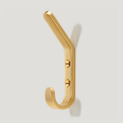 Plank Hardware HOFFMAN Tapered Top Hook - Brass