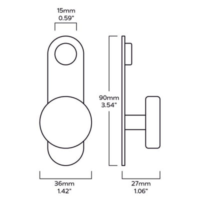 Plank Hardware HUDSON Shaker Hook - Aged Brass