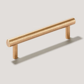 Plank Hardware HUDSON T-Bar 160mm Handle - Aged Brass