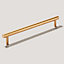 Plank Hardware HUDSON T-Bar 397mm Handle - Aged Brass