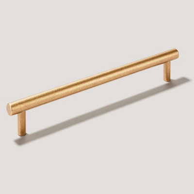 Plank Hardware HUDSON T-Bar Handle - 252mm - Aged Brass