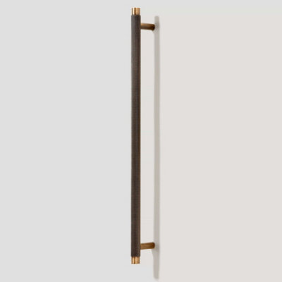 Plank Hardware KEPLER Knurled Closet Bar Handle - 760mm - Antique Brass
