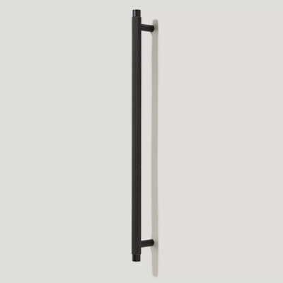 Plank Hardware KEPLER Knurled Closet Bar Handle - 760mm - Black