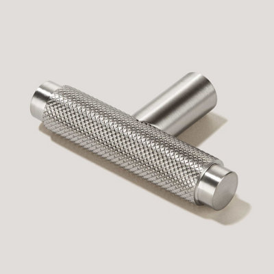 Plank Hardware KEPLER Knurled Single T Handle - 57mm - Stainless Steel