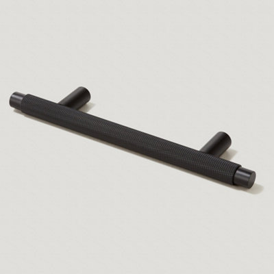 Plank Hardware KEPLER Knurled T-Bar Handle - 160mm - Black