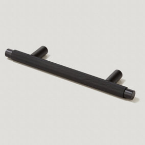 Plank Hardware KEPLER Knurled T-Bar Handle - 160mm - Black