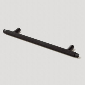 Plank Hardware KEPLER Knurled T-Bar Handle - 220mm - Black