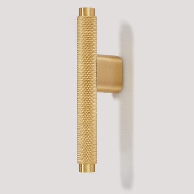 Plank Hardware KEPLER L-Bar Handle - 100mm - Brass