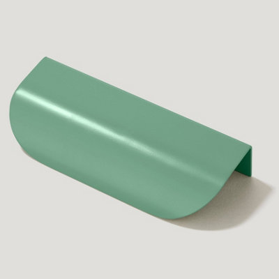 Plank Hardware MERCURY Curved Lip Pull Handle - 123mm - Sage Green Price Comparisons | Compare The Build