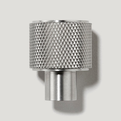 Plank Hardware REVILL Knurled Button Knob - Stainless Steel