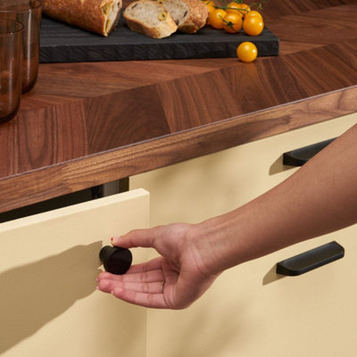 Plank Hardware SCOOP Industrial Handle - 112mm - Black