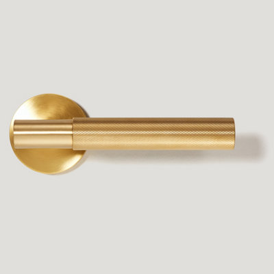 Plank Hardware SEARLE Swirled Door Lever Handle - Brass Finish Price Comparisons | Compare The Build