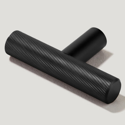 Plank Hardware SEARLE Swirled Single T Handle - Black Price Comparisons | Compare The Build