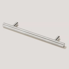 Plank Hardware SEARLE Swirled T-Bar 280mm Handle - Stainless Steel