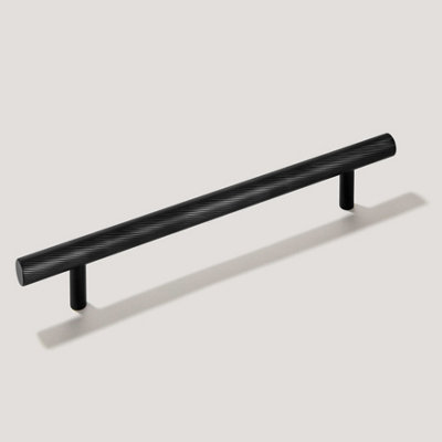 Plank Hardware SEARLE Swirled T-Bar Handle - 185mm - Black