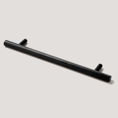 Plank Hardware SEARLE Swirled T-Bar Handle - 220mm - Black