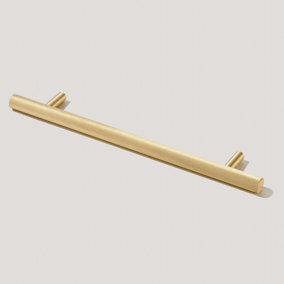 Plank Hardware SEARLE Swirled T-Bar Handle - 280mm - Brass