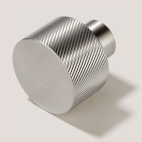 Plank Hardware SWIFT Swirled Knob - Stainless Steel