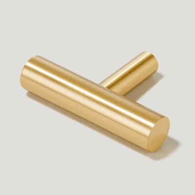 Plank Hardware WATT Single T Handle - 50mm - Brass