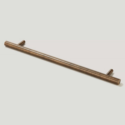 Plank Hardware WATT T-Bar Handle with 220mm Backplate - Antique Brass