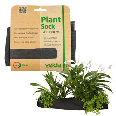 Velda Plant Basket Sock For Pond Plants - 10 X 80 Cm, Flexible Planting Bag Prevents Soil Washout