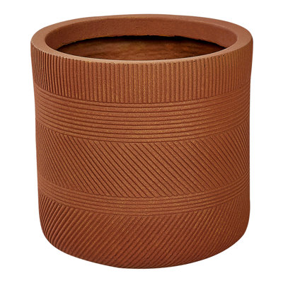 Plant Pot 24 cm Golden Brown VOULA