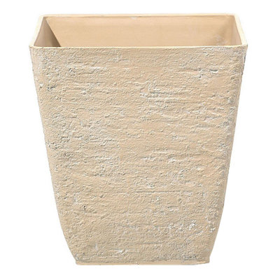 Plant Pot 39 x 39 x 43 cm Beige DELOS