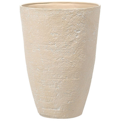 Plant Pot 51 x 51 x 71 cm Beige CAMIA