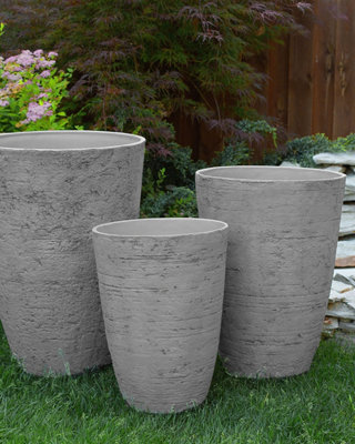 Plant Pot 51 x 51 x 71 cm Grey CAMIA