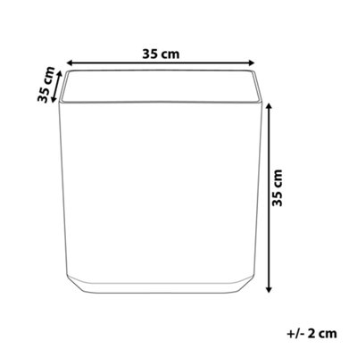 Plant Pot ARTIKI Stone 35 cm Grey