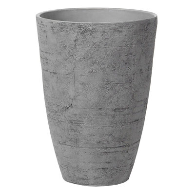 Plant Pot CAMIA Stone 43 cm Grey