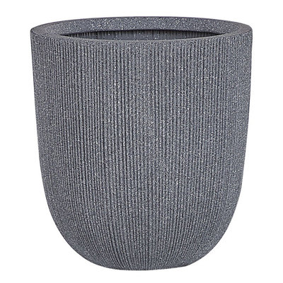 Plant Pot CHIOS Synthetic Material 31 cm Grey