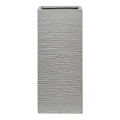 Plant Pot DION Ceramic 26 cm Light Grey