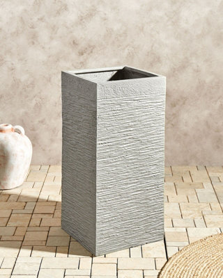 Plant Pot DION Ceramic 33 cm Light Grey