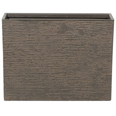 Plant Pot EDESSA Stone 60 cm Dark Brown