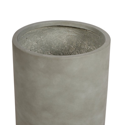 Plant Pot EUCOMMIA Ceramic 36 cm Grey