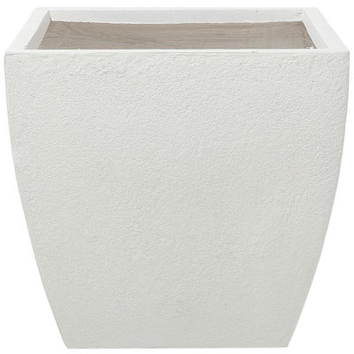 Plant Pot Fibre Clay White 53 x 53 x 51 cm ORICOS