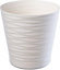 Plant Pot Flowerpot Wave Plastic Crystal Modern Decorative Cream 17cm