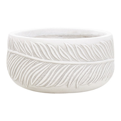 Plant Pot FTERO Ceramic 25 cm Off-White
