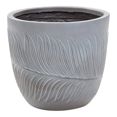 Plant Pot FTERO Ceramic 28 cm Grey